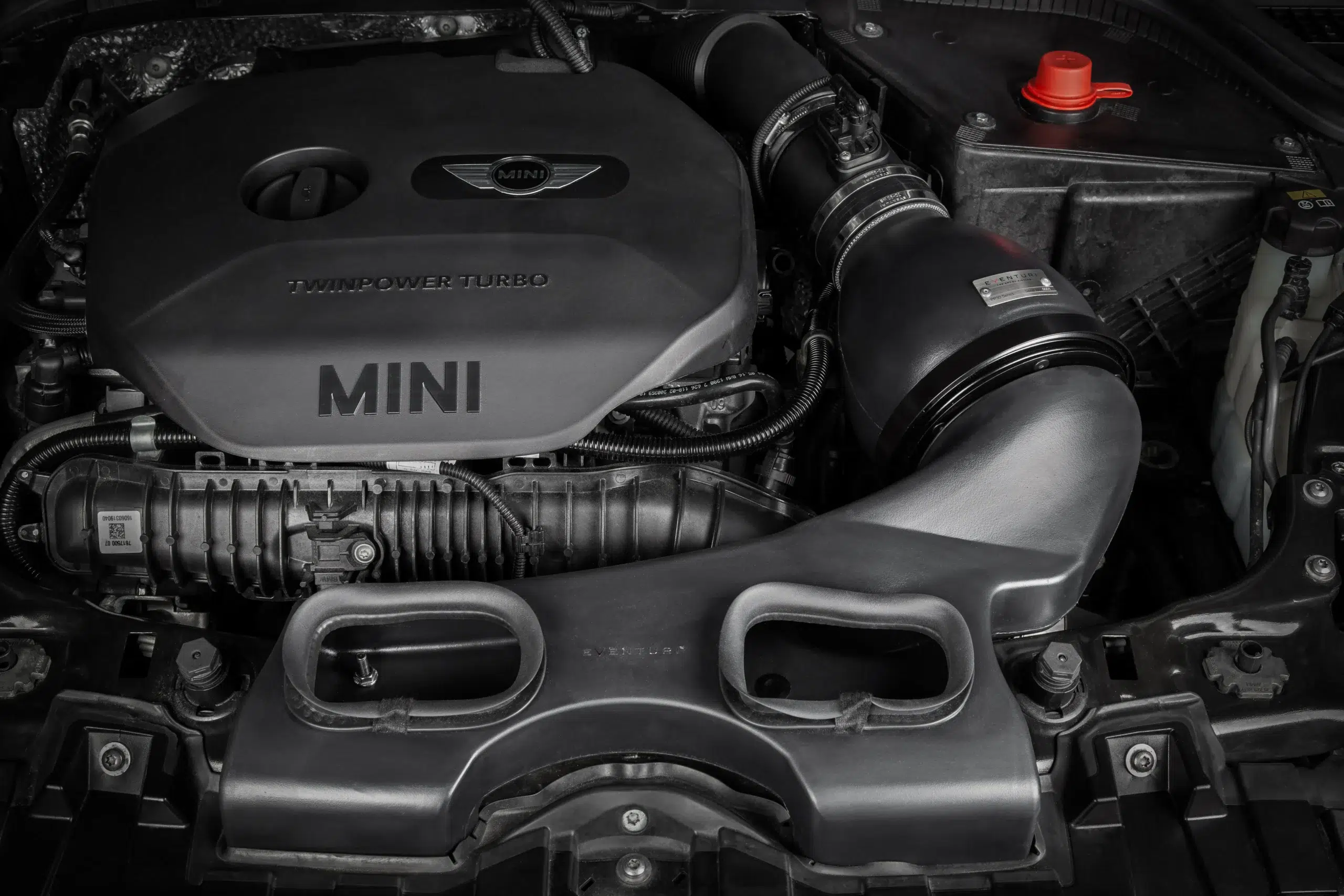 Eventuri Carbon Intake voor Mini Cooper S / JCW Facelift met Plastic Intake & Carbon Scoop (F55, F56, F57) - Afbeelding 2